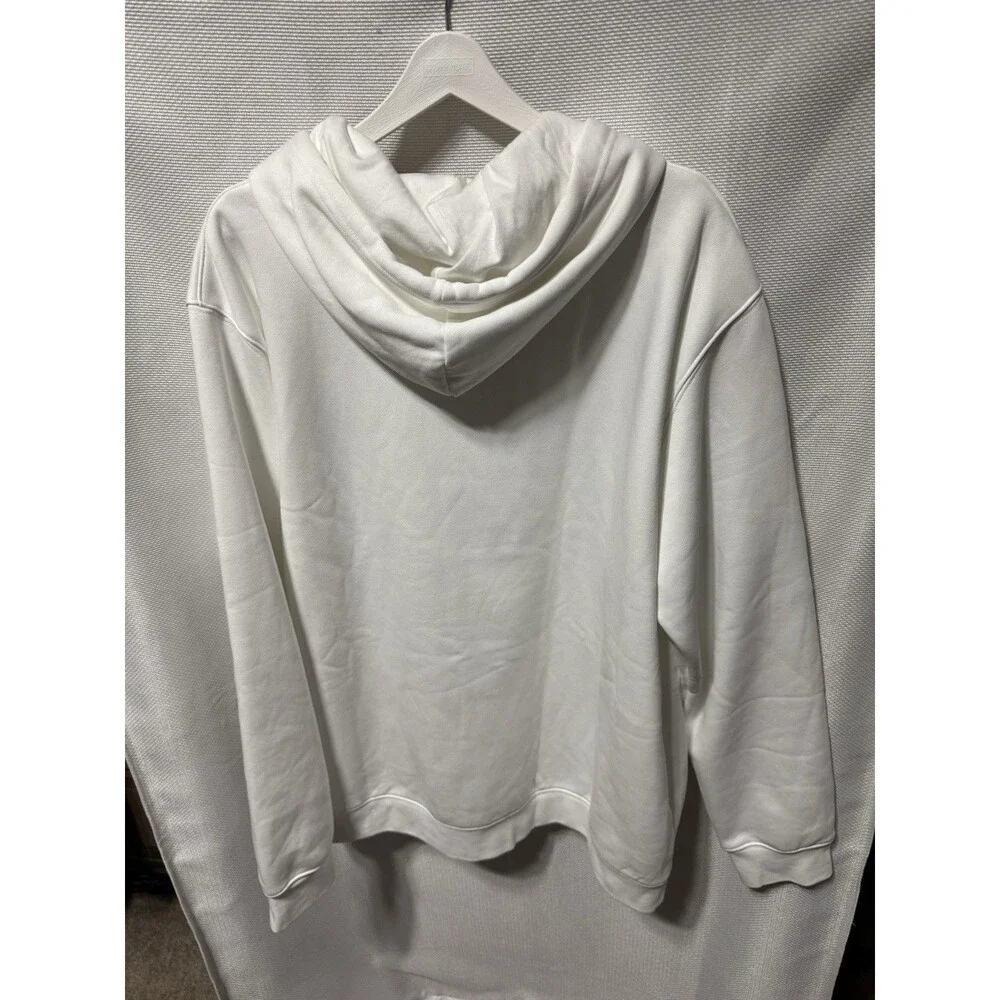 Adidas Men's Size XXL White Essential Hoody Sweatshirt Trefoil NEW